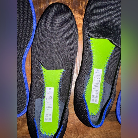 Rothy's Women Shoes Black Loafers Slip on Ballet Flats Size 8 - Picture 3 of 6